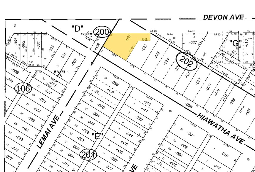 5127-5131 W Devon Ave, Chicago, IL à vendre - Plan cadastral – Image 2 sur 5