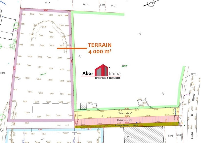 13 Avenue De Worms, Auxerre à vendre - Plan de site – Image 2 sur 2