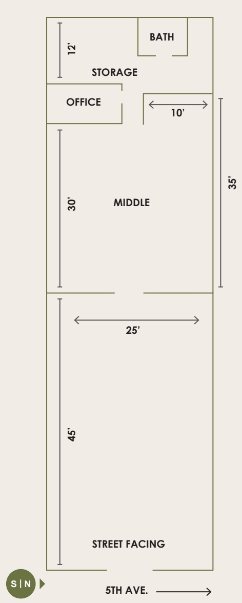 520 5th Ave, San Diego, CA à louer Plan d’étage– Image 1 sur 1