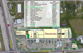 1409-1575 Little York Rd, Houston, TX à louer Plan de site– Image 2 sur 2
