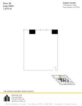 1100 Poydras St, New Orleans, LA à louer Plan de site– Image 1 sur 1