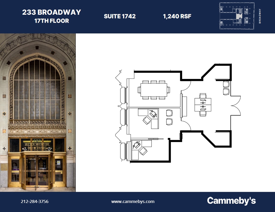 233 Broadway, New York, NY à louer Plan d’étage– Image 1 sur 1