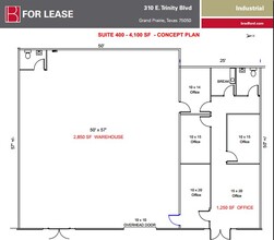 310 E Trinity Blvd, Grand Prairie, TX à louer Plan d’étage– Image 1 sur 1