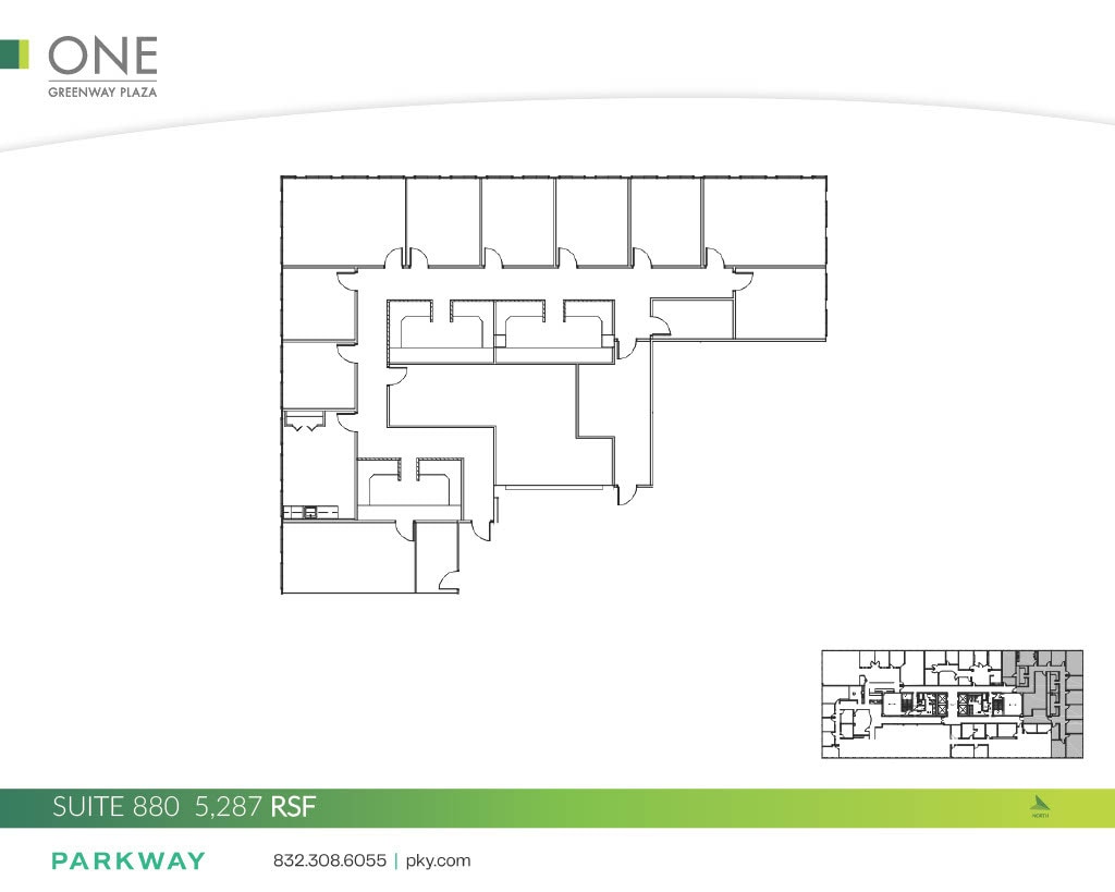 1 Greenway Plz, Houston, TX à louer Plan d’étage– Image 1 sur 1
