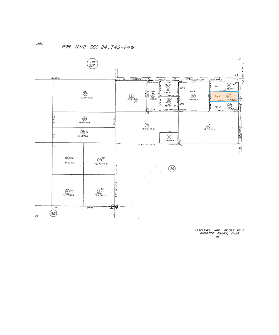 21063 Webster Ave, Perris, CA à vendre Plan cadastral– Image 1 sur 2