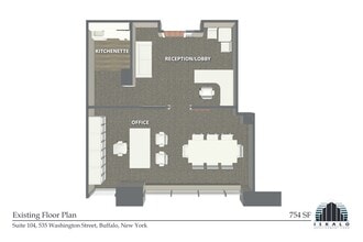 535 Washington St, Buffalo, NY à louer Plan de site– Image 1 sur 2