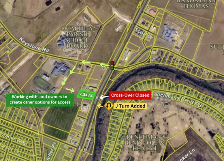 Hwy 165/Sterlington Road, Monroe, LA à vendre - Aérien – Image 3 sur 3