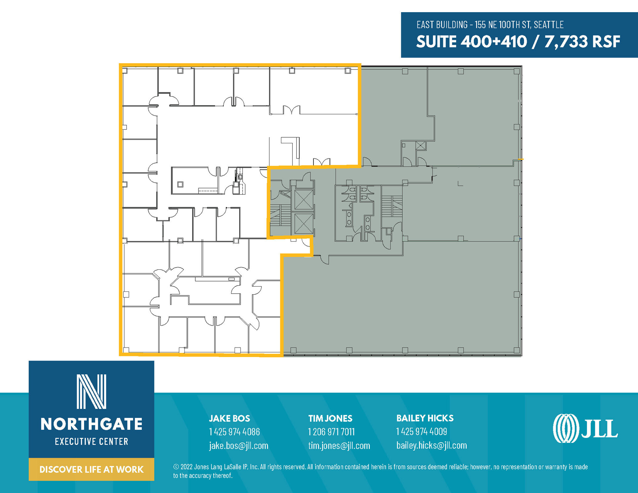 115 NE 100th St, Seattle, WA à louer Plan d’étage– Image 1 sur 2