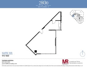 2800 S River Rd, Des Plaines, IL à louer Plan d’étage– Image 1 sur 1