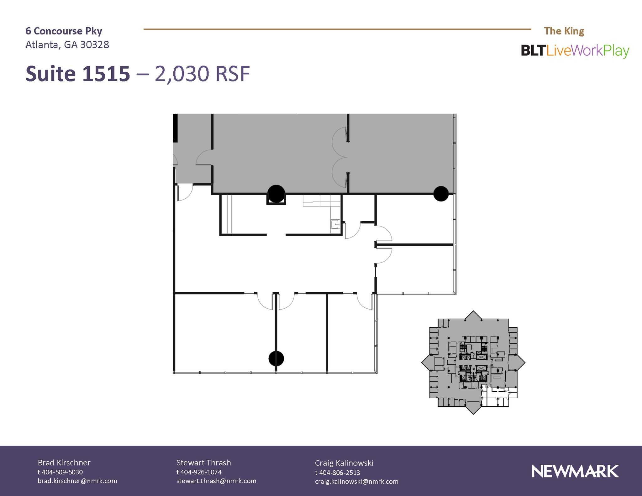 6 Concourse Pky NE, Atlanta, GA à louer Plan d’étage– Image 1 sur 1