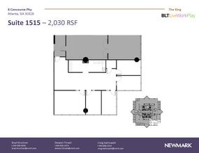 6 Concourse Pky NE, Atlanta, GA à louer Plan d’étage– Image 1 sur 1