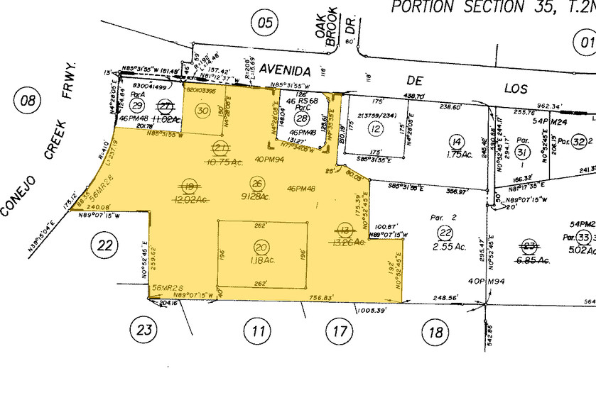 1724-1772 Avenida De Los Arboles, Thousand Oaks, CA à louer - Plan cadastral – Image 2 sur 38