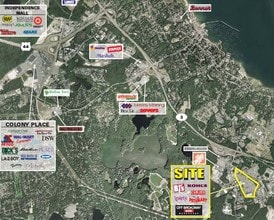 10 Shops At 5 Way, Plymouth, MA - Vue aérienne vue de carte - Image1