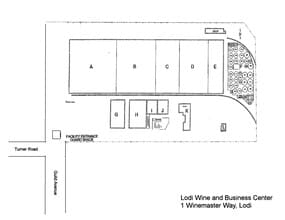 1 Wine Master Way, Lodi, CA à louer Plan de site– Image 1 sur 2