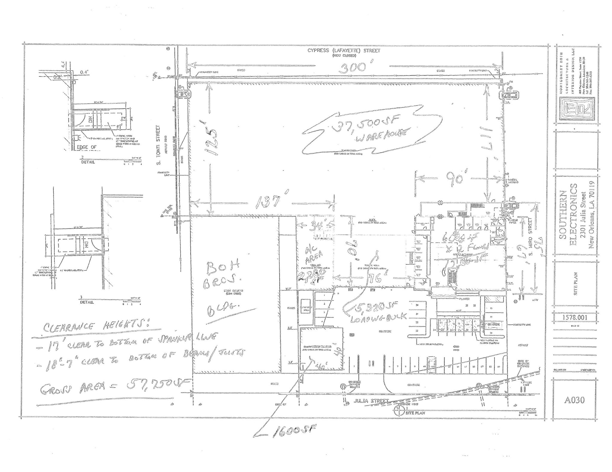 2301 Julia St, New Orleans, LA à louer Plan d’étage– Image 1 sur 1