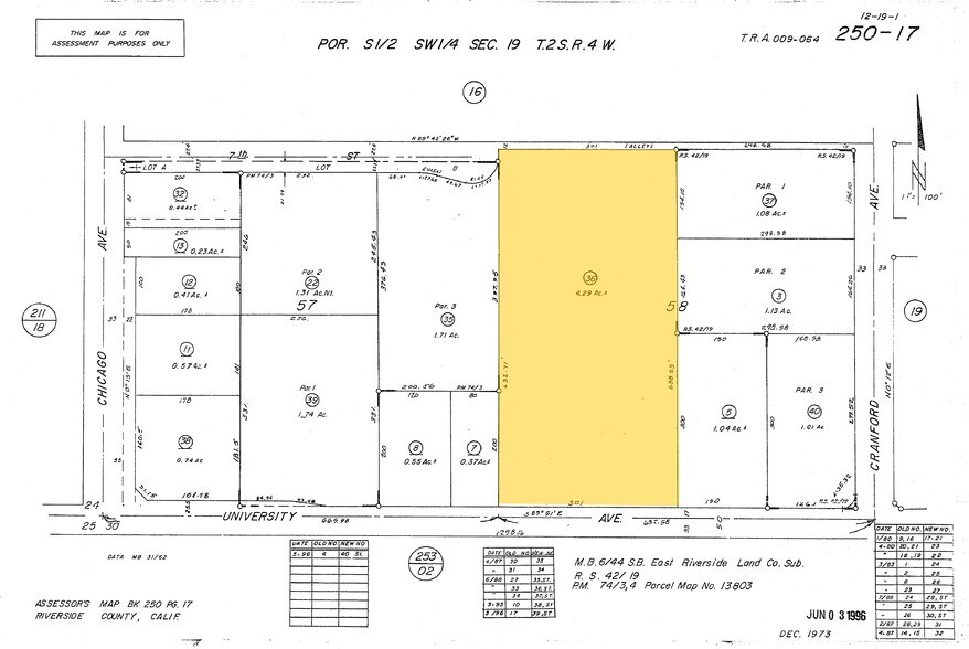 1575 University Ave, Riverside, CA à louer - Plan cadastral – Image 3 sur 12