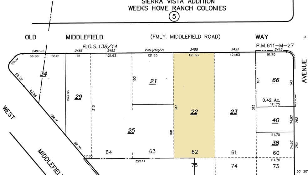 2455 Old Middlefield Way, Mountain View, CA à louer - Plan cadastral – Image 3 sur 3