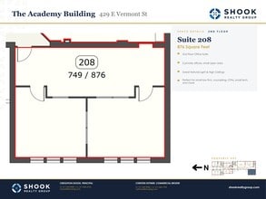 429 E Vermont St, Indianapolis, IN à louer Plan de site– Image 1 sur 1
