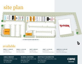 30805-30895 E Thousand Oaks Blvd, Westlake Village, CA à louer Plan de site– Image 1 sur 2