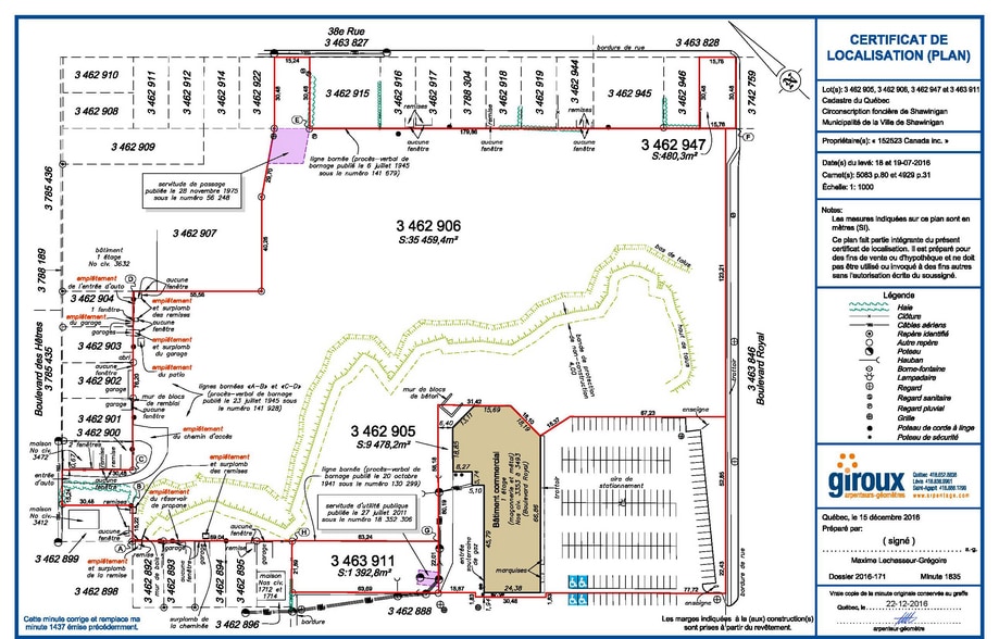 3353 Blvd Royal, Shawinigan, QC à vendre - Plan de site – Image 3 sur 8