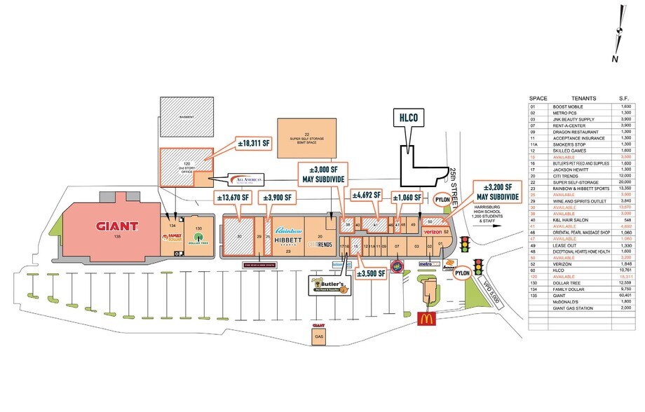130 Kline Plz, Harrisburg, PA à louer - Plan de site – Image 2 sur 3