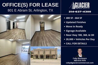 Plus de détails pour 801 E Abram St, Arlington, TX - Bureau à louer