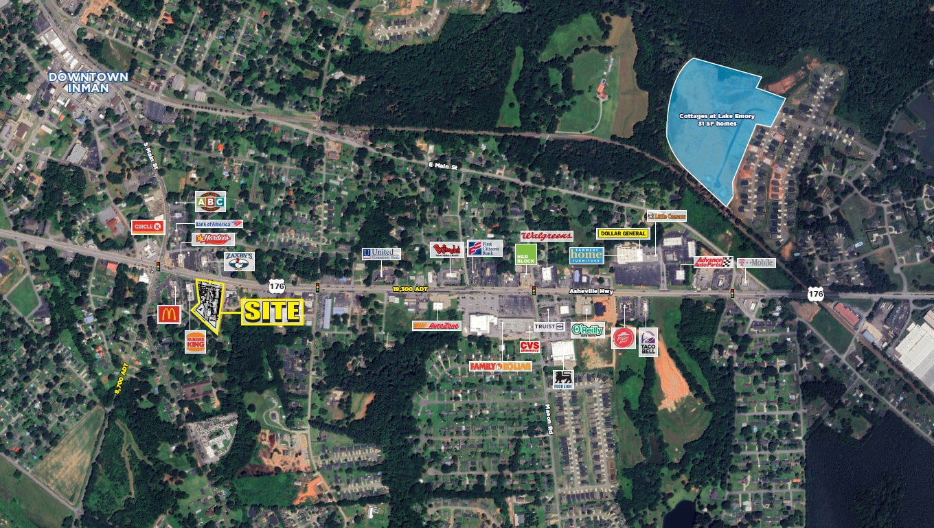 11911 Asheville Hwy, Inman, SC à louer Aérien– Image 1 sur 4