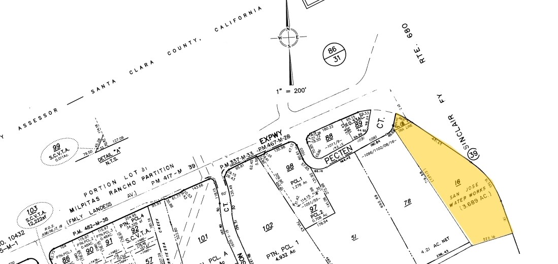 Pecten Ct, San Jose, CA à vendre Plan cadastral– Image 1 sur 2
