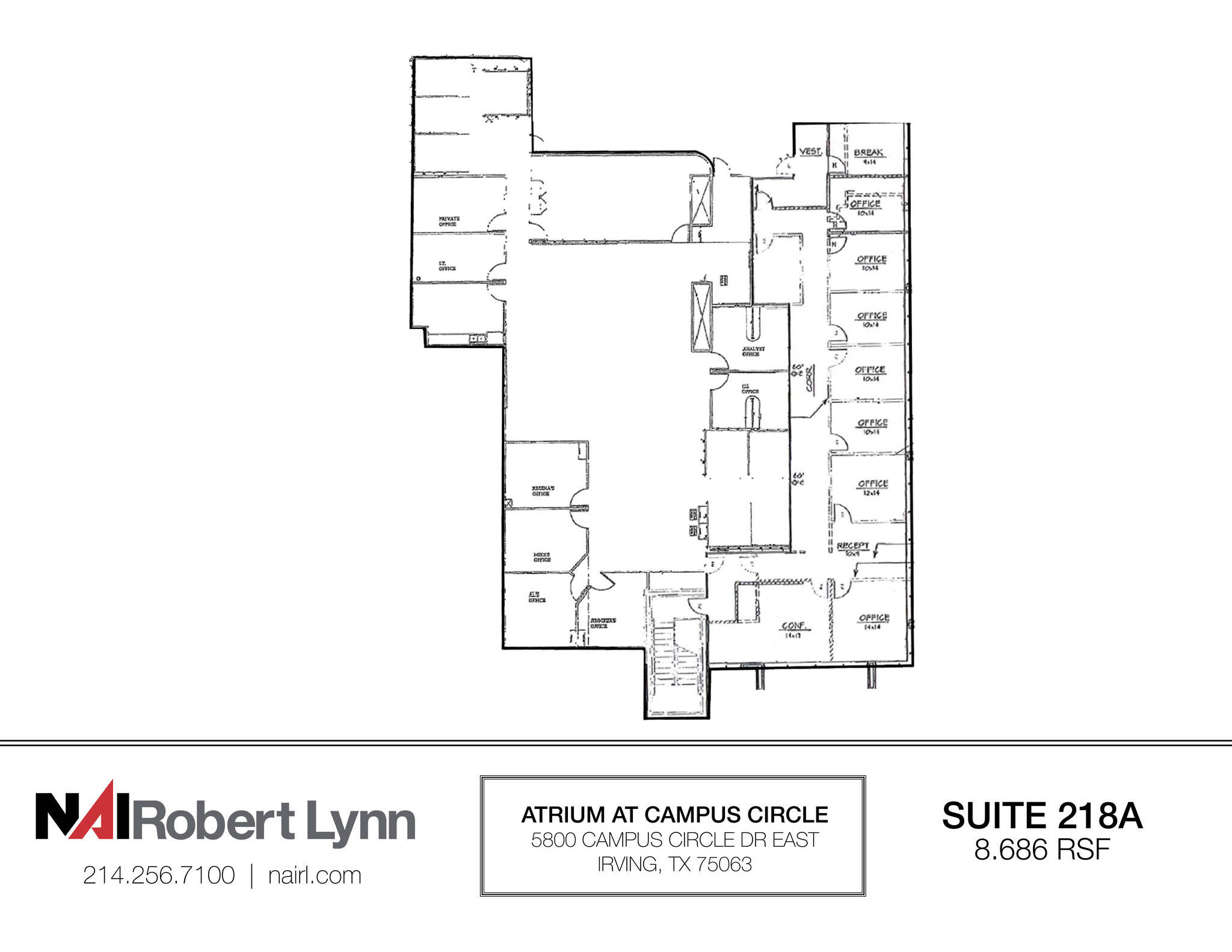 5800 Campus Circle Dr E, Irving, TX à louer Plan d’étage– Image 1 sur 1