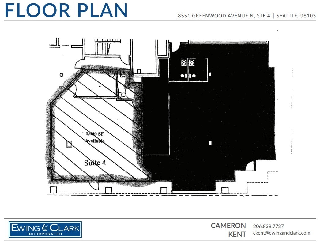 8551 Greenwood Ave N, Seattle, WA à louer Plan d’étage– Image 1 sur 1