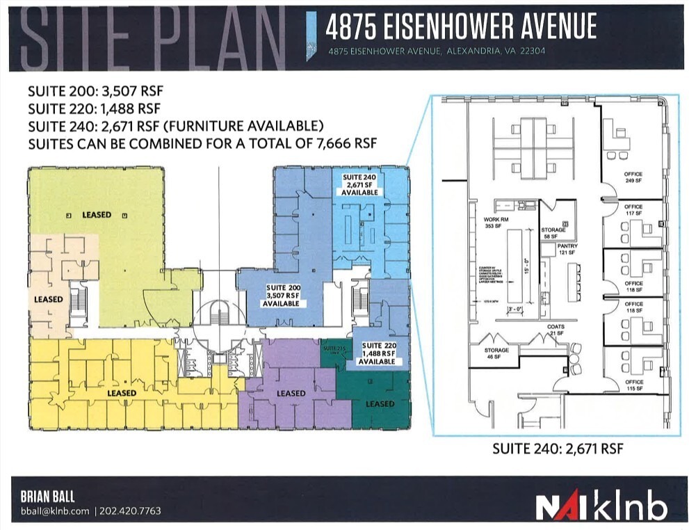 4875 Eisenhower Ave, Alexandria, VA à louer Plan d’étage– Image 1 sur 1