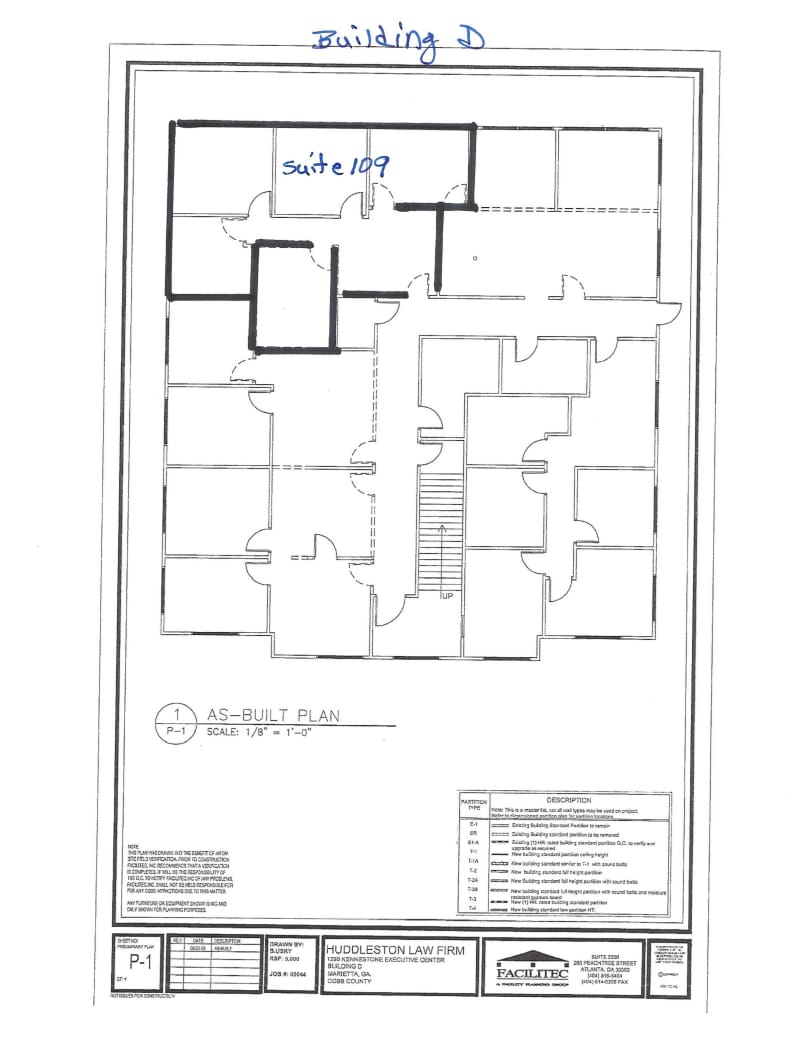 1290 Kennestone Cir, Marietta, GA à louer Plan d’étage– Image 1 sur 1