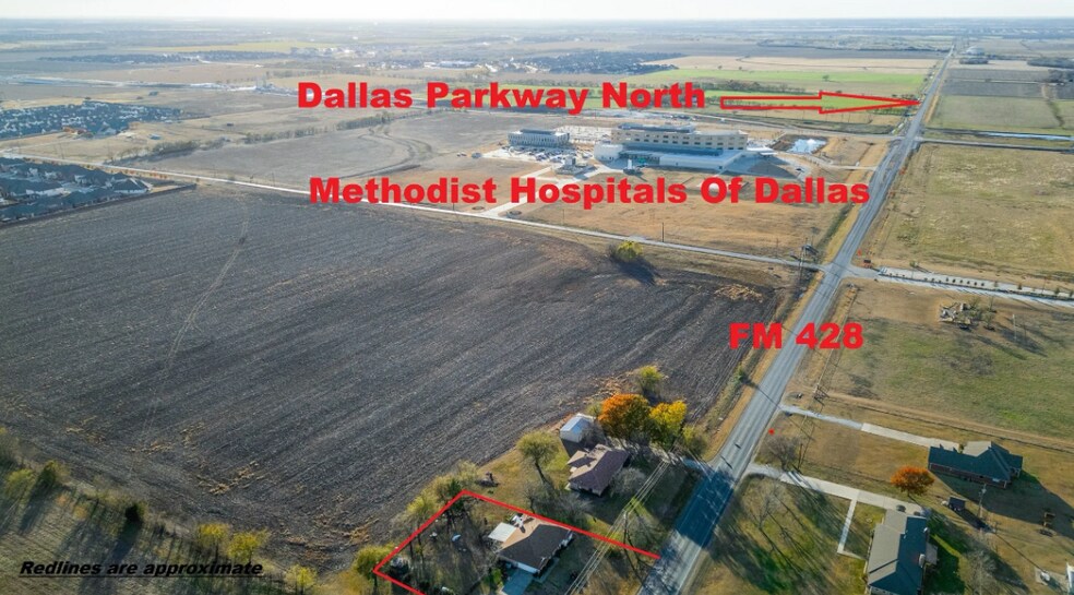 13501 W FM 428, Celina, TX à vendre - Aérien – Image 2 sur 7