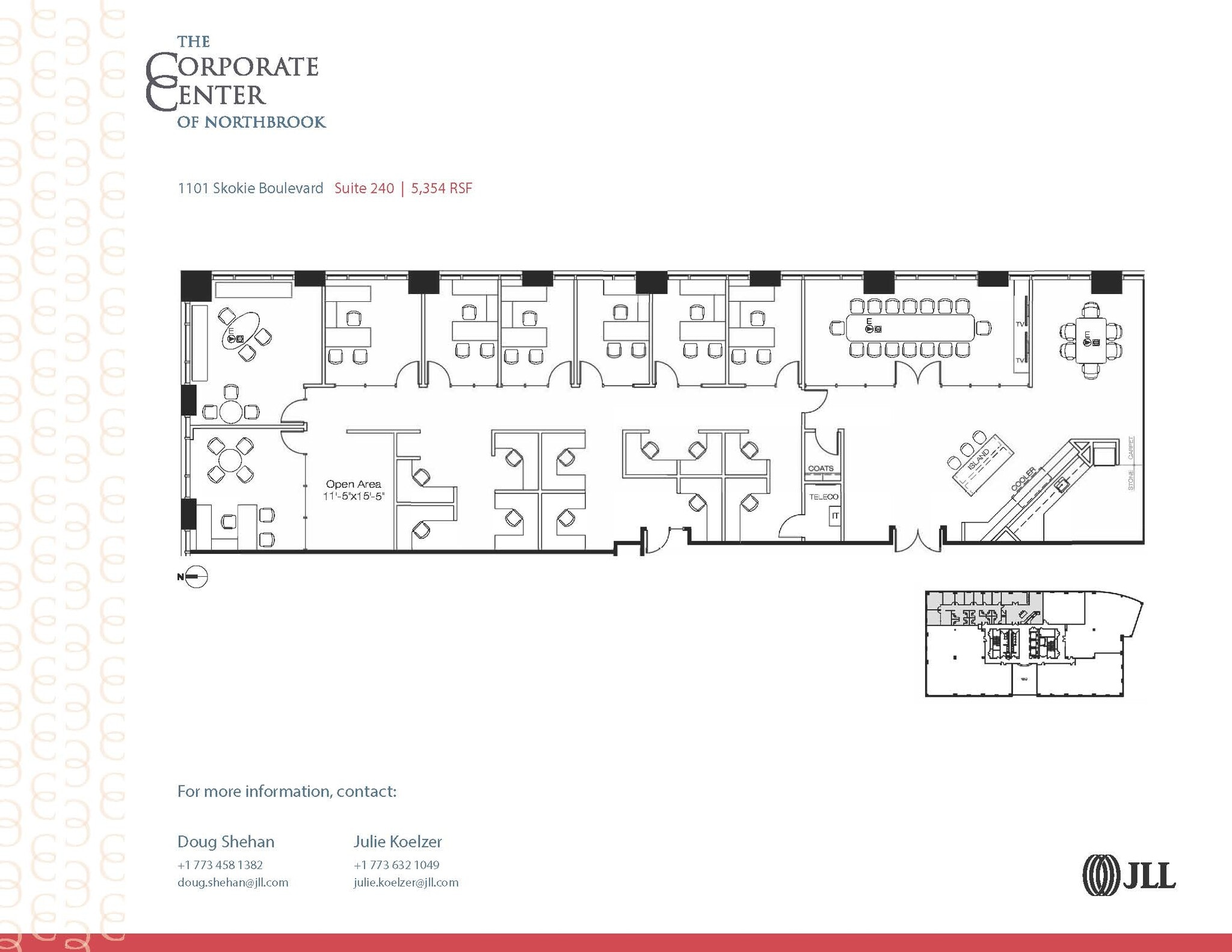 1033 Skokie Blvd, Northbrook, IL à louer Plan d’étage– Image 1 sur 1