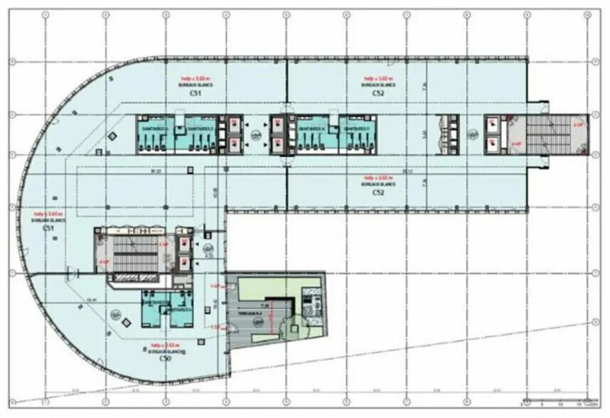 Bureau dans Lille à louer - Plan d’étage – Image 2 sur 2