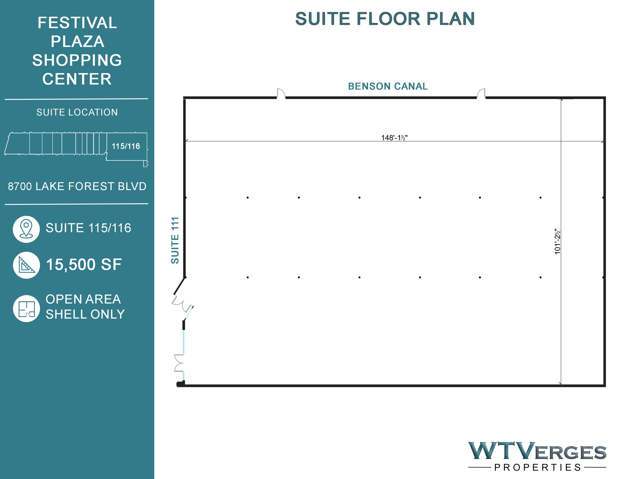 8700 Lake Forest Blvd, New Orleans, LA à louer Plan d’étage– Image 1 sur 5