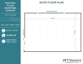 8700 Lake Forest Blvd, New Orleans, LA à louer Plan d’étage– Image 1 sur 5
