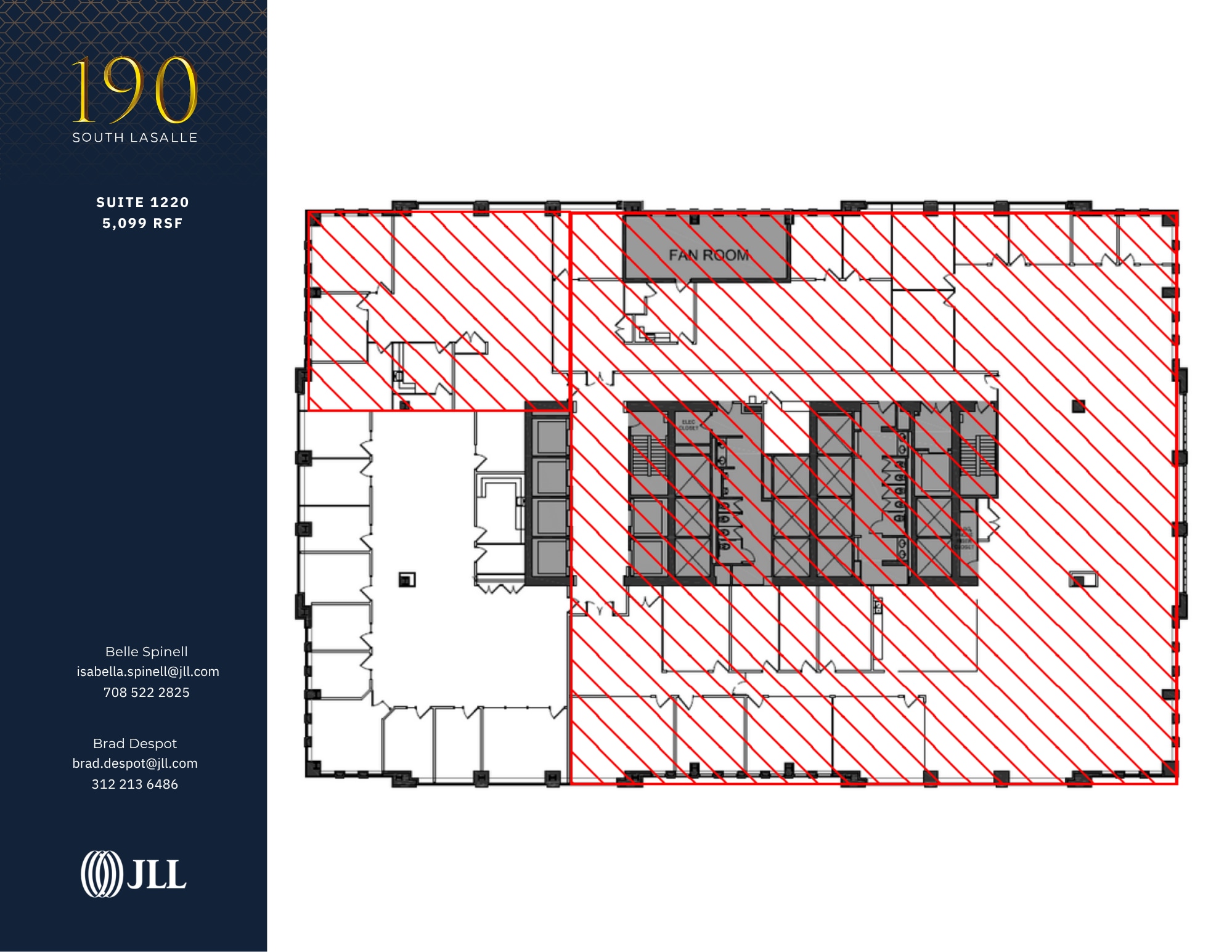 190 S La Salle St, Chicago, IL à louer Plan d’étage– Image 1 sur 1