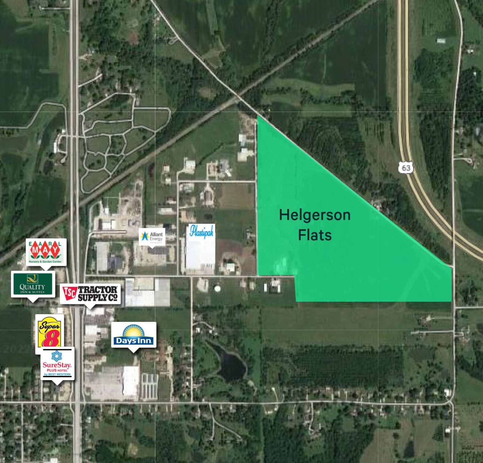 Pawnee Drive & Angle Road, Ottumwa, IA à vendre Aérien– Image 1 sur 3