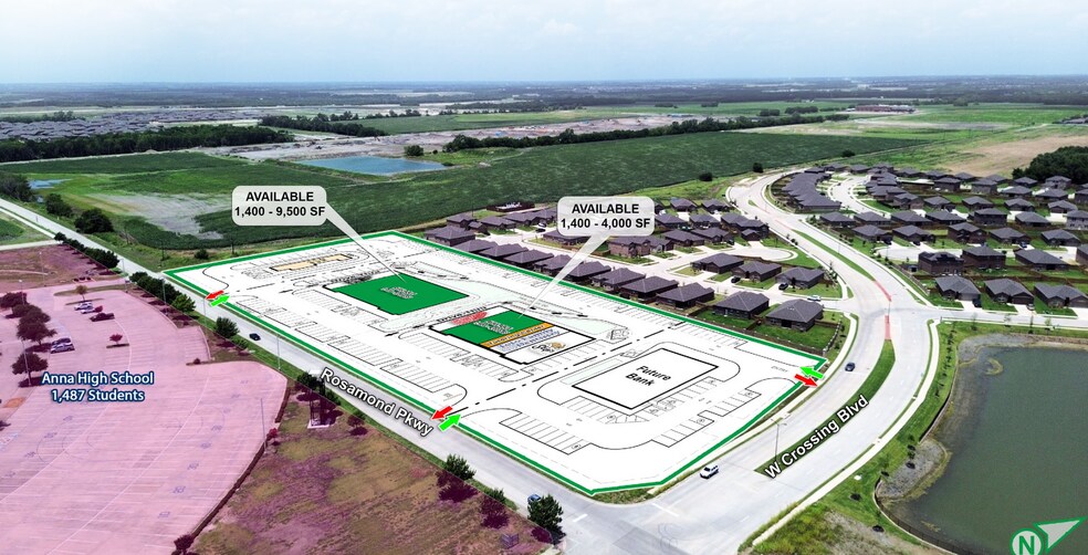 NWC of West Crossing & Rosamond Pkwy blvd, Anna, TX à louer - Photo de l’immeuble – Image 1 sur 10
