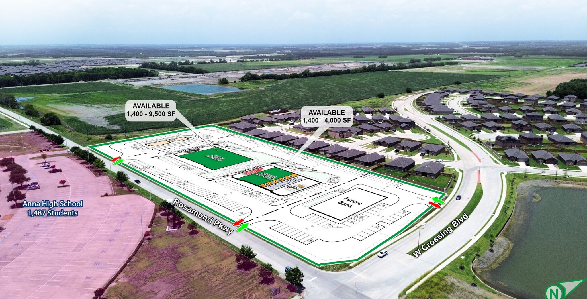 NWC of West Crossing & Rosamond Pkwy blvd, Anna, TX à louer Photo de l’immeuble– Image 1 sur 11