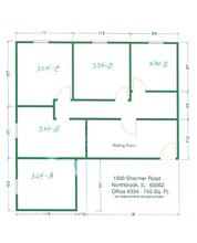1500 Shermer Rd, Northbrook, IL à louer Plan d’étage– Image 1 sur 1