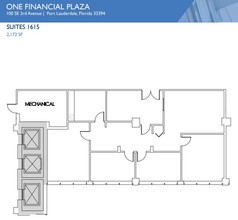 100 SE 3rd Ave, Fort Lauderdale, FL à louer Plan d’étage– Image 1 sur 1