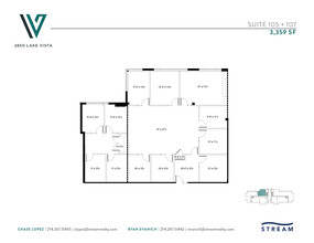 2850 Lake Vista Dr, Lewisville, TX à louer Plan d’étage– Image 2 sur 2