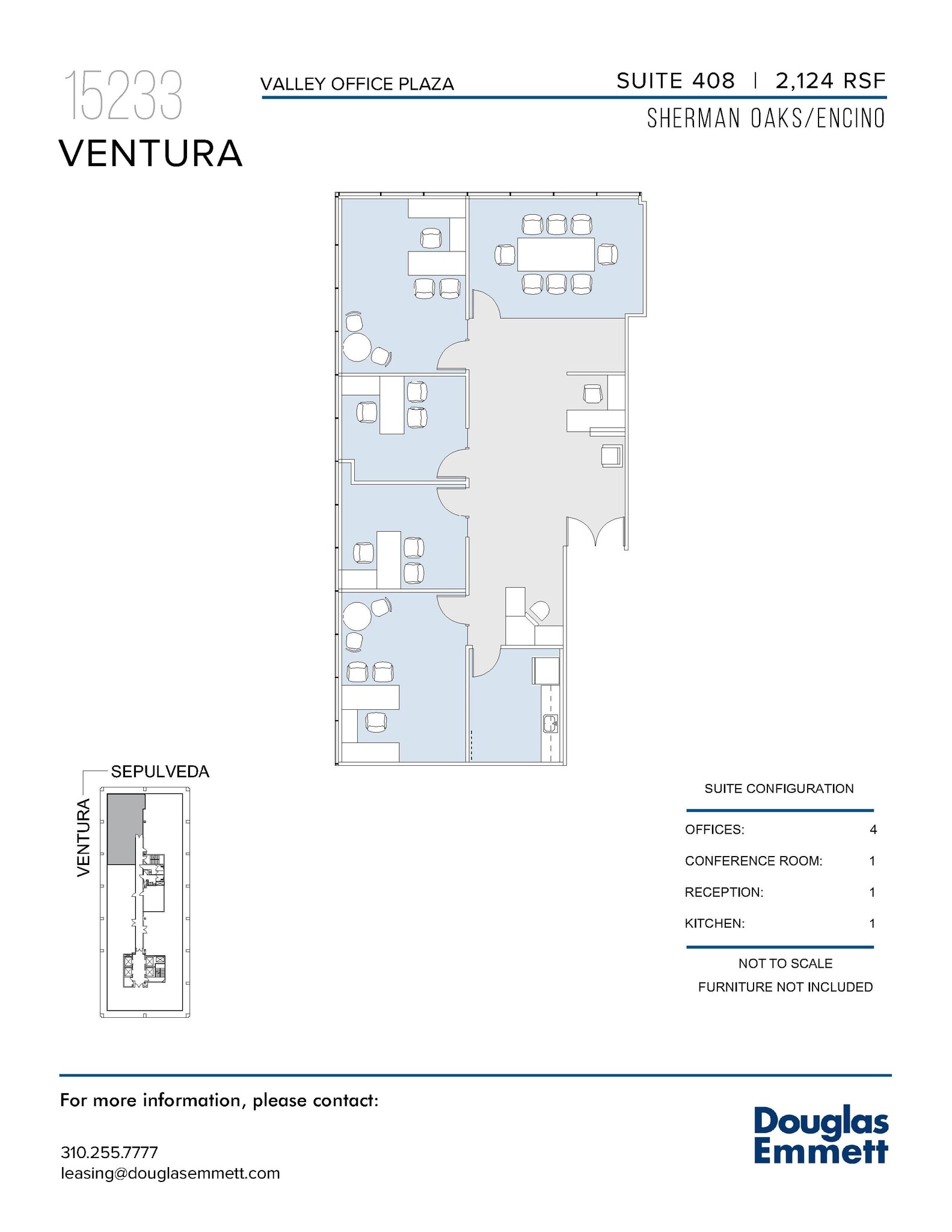 15233 Ventura Blvd, Sherman Oaks, CA à louer Plan d’étage– Image 1 sur 1