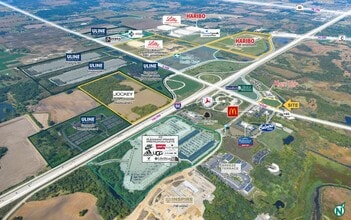 I-94 & Hwy 165, Pleasant Prairie, WI - VUE AÉRIENNE  vue de carte