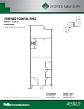 1100 Northmeadow Pky, Roswell, GA à louer Plan d’étage– Image 1 sur 2
