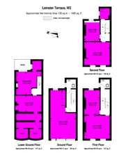 23 Leinster Ter, Londres à louer Plan d’étage– Image 1 sur 1