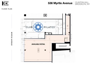 524-542 Myrtle Ave, Brooklyn, NY à louer Plan d’étage– Image 2 sur 3