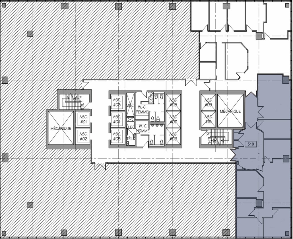 600 Boul De Maisonneuve O, Montréal, QC à louer Plan d’étage– Image 1 sur 6